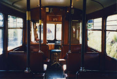 
Tram '373' interior at Stockholm, June 2003